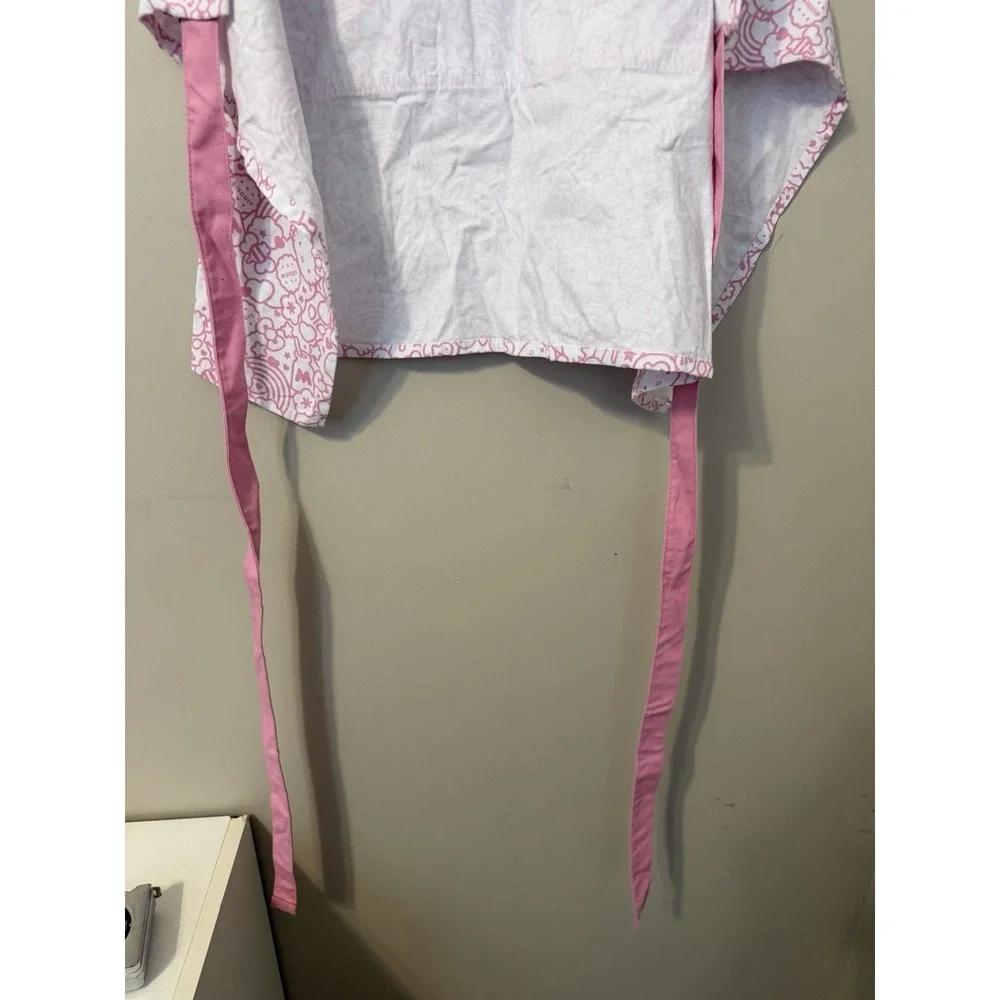 1pc Sanrio Hello Kitty Cute Canvas Apron with Pocket Back Apron ONE SIZE